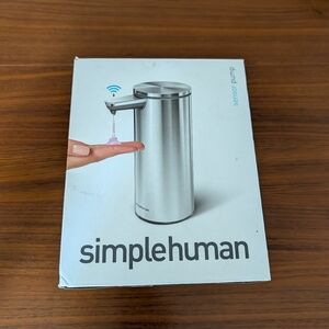 Simplehuman Rechargeable Sensor Pump 9 Oz Liquid Soap Dispenser Drip Proof